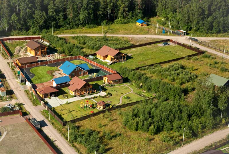 Aerial photography of real estate and land